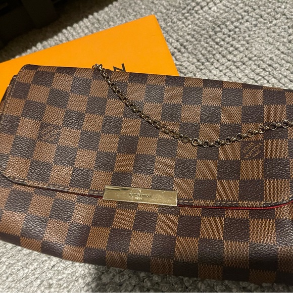 Inspired Damier Ebene Checkered. The Favorite PM Shoulder crossbody Bag. - Picture 2 of 12